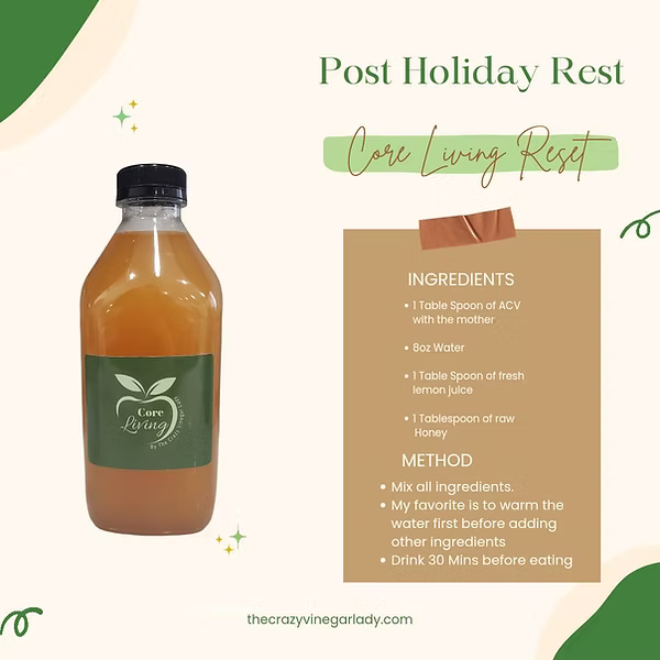 Post-Christmas Gut Reset: How Sluggish Digestion, Skin Flare-Ups, and Seasonal Sickness Are All Connected and How Apple Cider Vinegar Supports the Body