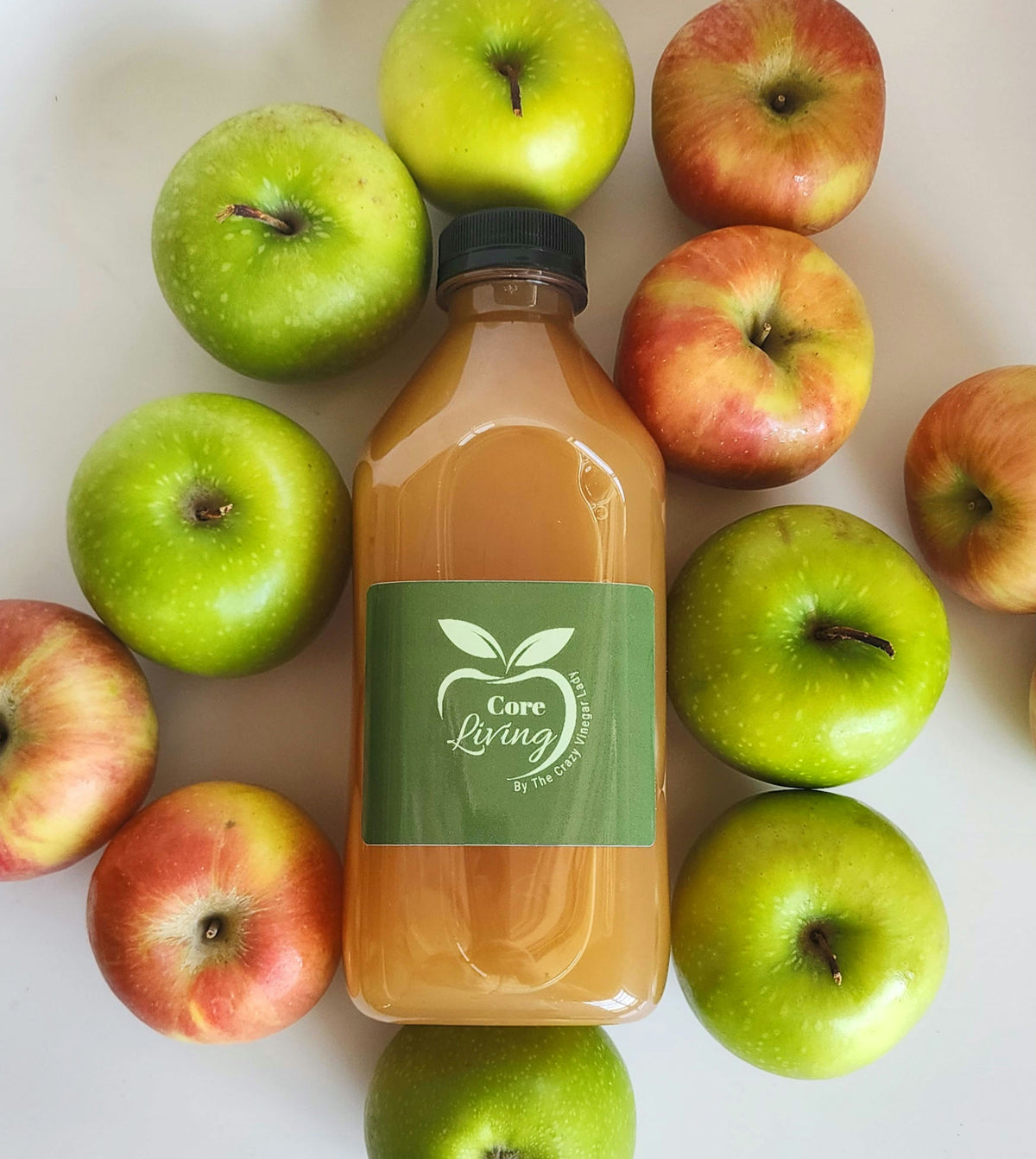 Core Living Organic Unfiltered Raw Apple Cider Vinegar with the mother.