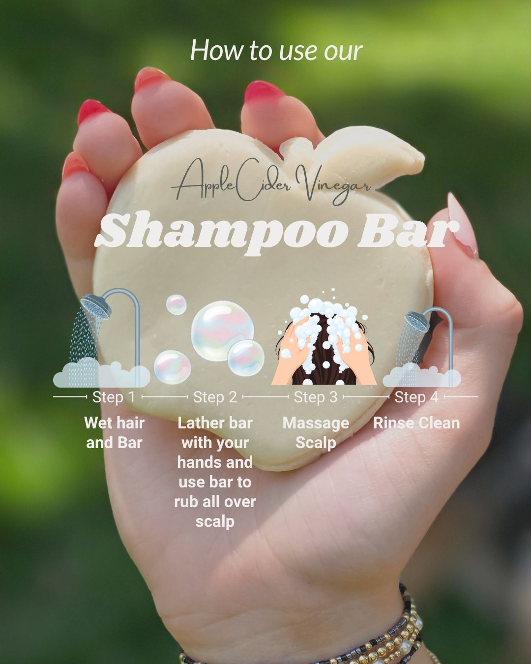 Apple Cider Vinegar Shampoo Bar