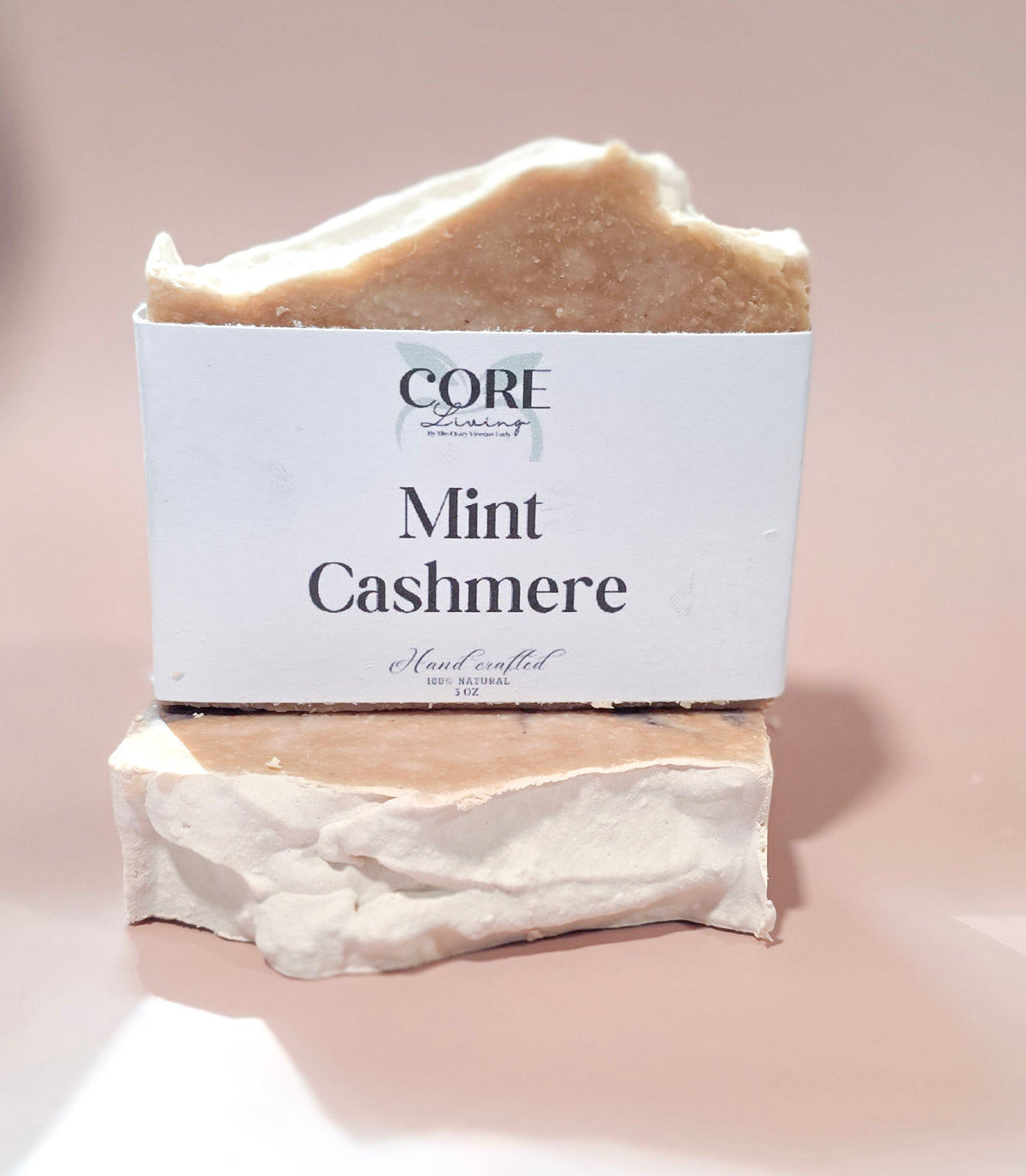 Mint Cashmere Soap Bar Handmade ACV + Tallow Soap WAS Candy Cane Lane