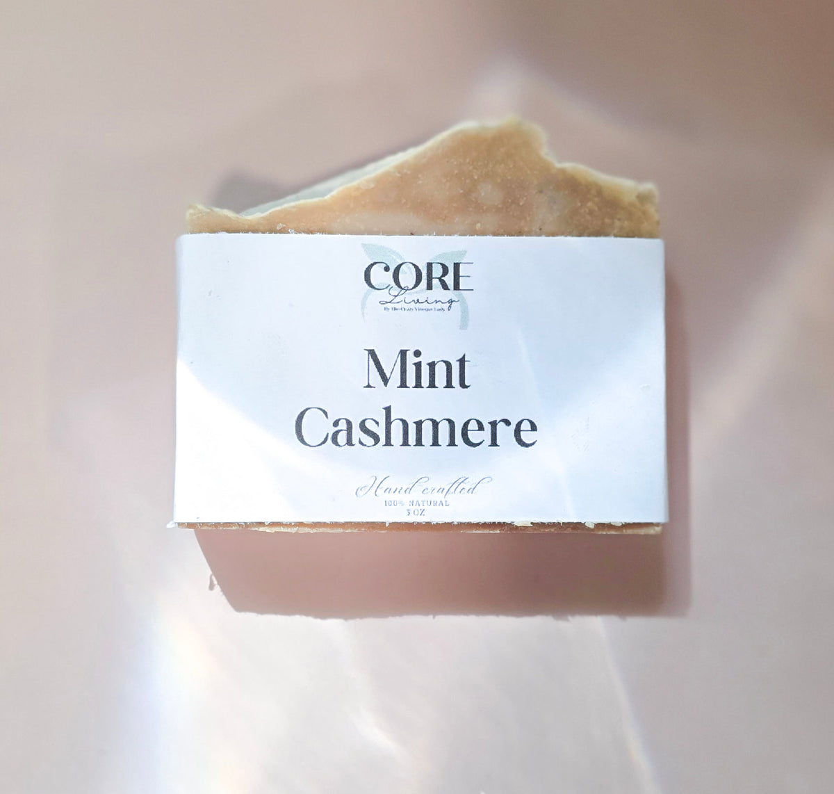 Mint Cashmere Soap Bar Handmade ACV + Tallow Soap WAS Candy Cane Lane