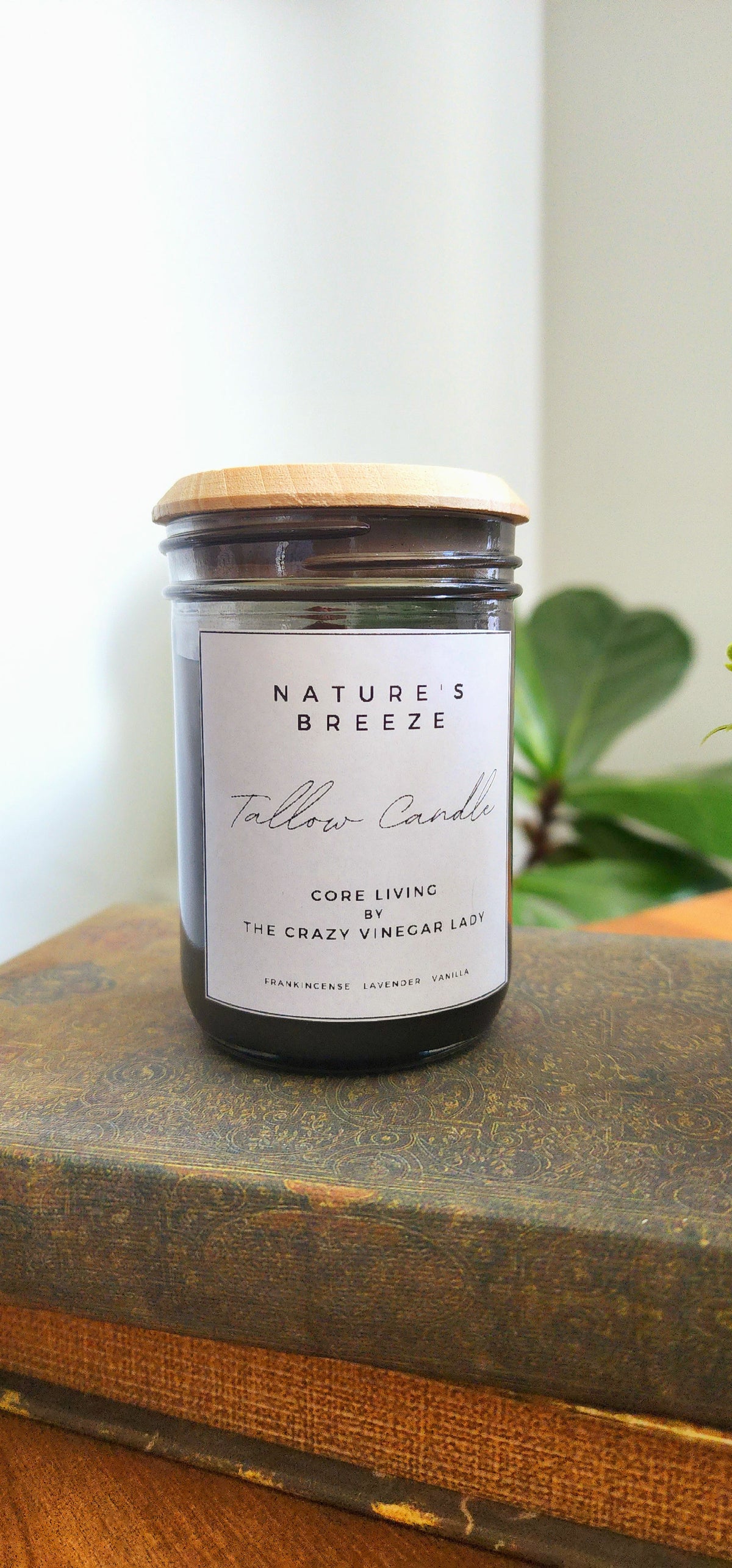 Tallow Candle | Nature's Breeze  10 oz.