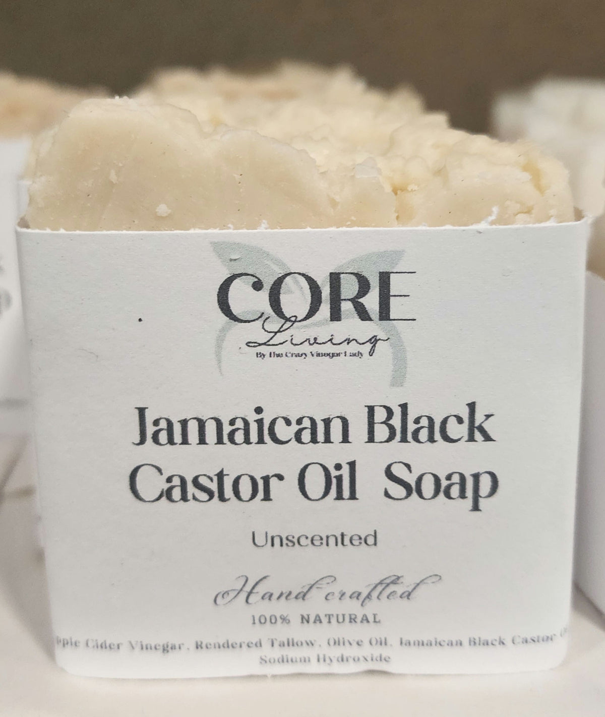 Unscented A.C.V, Tallow , Jamaican Black Castor Oil Soap